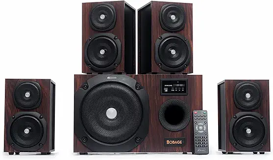 5. OBAGE HT-244 130 Watts 4.1 Home Theatre System with Optical in