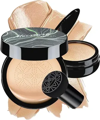 1. OETUIOW Mushroom Head Air Cushion CC Cream - BB Cream Face Makeup Foundation for Mature Skin Moisturizing Concealer Brighten Long-Lasting, Even Skin Tone for All Skin Types, Natural Color