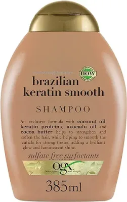 12. OGX Organix Ever Straight Shampoo Brazilian Keratin Therapy 13 oz