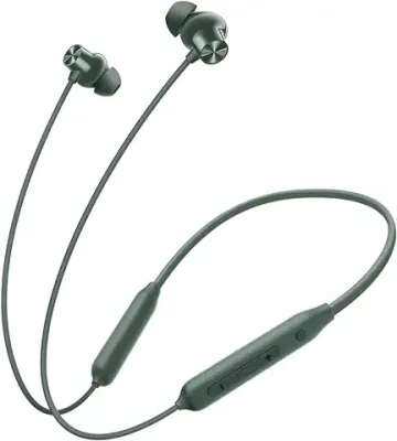 12. OnePlus Bullets Wireless Z2 ANC Bluetooth in Ear Earphones with Mic, 45dB Hybrid ANC, Bombastic Bass - 12.4 mm Drivers, 10 Mins Charge - 20 Hrs Music, 28 Hrs Battery (Green)