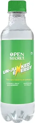 14. Open Secret Energy Drink - 250ml Pack of 6 | Energy Drink for Stamina, Endurance & Performance| No Preservative| Vitamin C Rich Goosemberry, Shatavri Extract (Lemon)