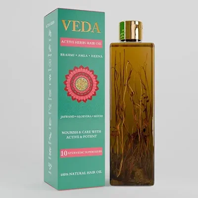 10. Veda Ayurvedic Cold Pressed Hair Oil