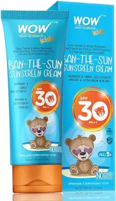 4. WOW Skin Science Kids Ban-The-Sun Sunscreen Cream Spf 30