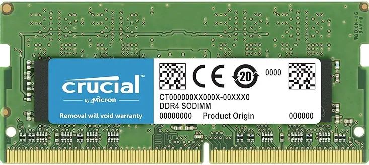 1. Crucial RAM 8GB DDR4 3200MHz CL22 (or 2933MHz or 2666MHz) Laptop Memory CT8G4SFRA32A