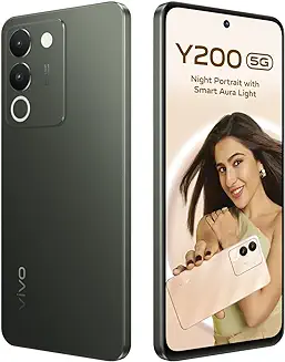 7. Vivo Y200 5G Mobile (Jungle Green, 8GB RAM, 256GB Storage) with No Cost EMI/Additional Exchange Offers