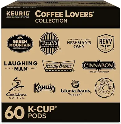 1. Keurig Coffee Lovers' Collection Variety Pack, Single-Serve Coffee K-Cup Pods Sampler, 60 Count