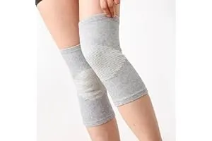 11. Bamboo Yarn Knee Brace for Men and Women - Knee Pain, Gym, Running, Basketball, Meniscus Tear, Sports, Joint Pain Relief, Injury Recovery │ Pack Of 2 (L)