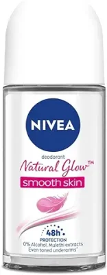 8. NIVEA Natural Glow Smooth Skin Deodorant Roll On for Women