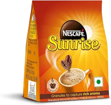 14. SUNRISE NESCAFE Instant Coffee Powder Stabilo| Coffee-Chicory Mix | Rich Taste & Aroma | 200 grams bag
