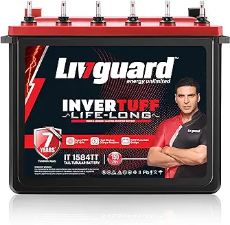 5. Livguard Invertuff IT 1584TT 150 Ah Tall Tubular Inverter Battery