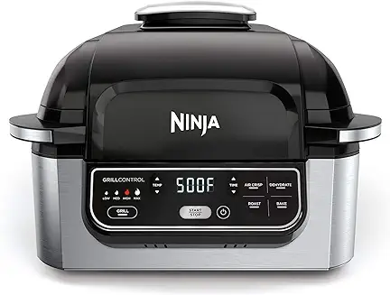 4. Ninja AG301 Foodi 5-in-1 Indoor Electric Grill with Air Fry