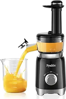 15. Juicer Machines, Cold Press Masticating Juice Extractor with 30% higher juice yield, Quiet Motor and Reverse Function, Dishwasher Safe, Compact design