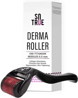 1. Sotrue Derma Roller For Hair Growth 0.5 mm with 540 Titanium Needles