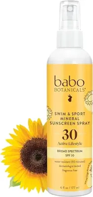 13. Babo Botanicals Swim & Sport Mineral Sunscreen Spray SPF 30