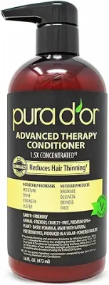 13. PURA D'OR Advanced Therapy Conditioner (16oz) For Increased Moisture, Strength, Volume & Texture, No Sulfates, Made with Argan Oil & Biotin, All Hair Types, Men & Women (Packaging May Vary)
