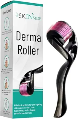 8. SkinSide Derma Roller for Men & Women with 540 x Safe Titanium Needles