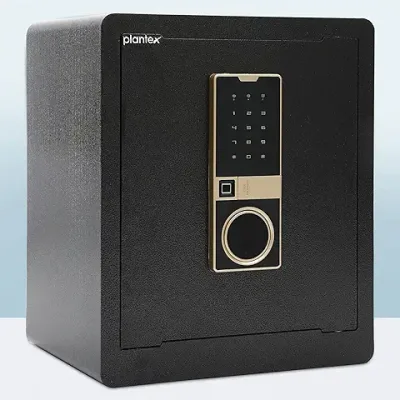 7. Plantex Locker for Home-Digital Safe locker with Keypad/Fingerprint Sensor and Key lock/Safety Locker Box for Home/Office (51 Litres)