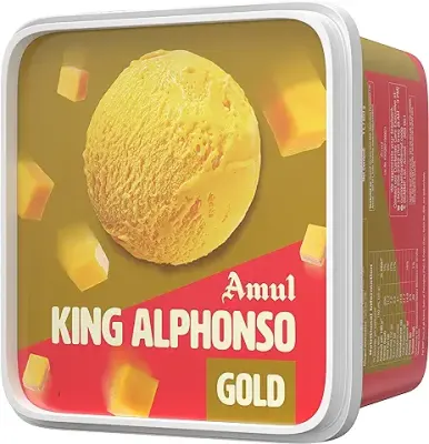 4. Amul Ice Cream King Alphonso Gold, 1 Litre