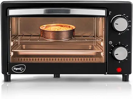 6. Pigeon by Stovekraft Oven Toaster Grill (12381) 9 Liters OTG without Rotisserie for Oven Toaster and Grill for grilling and baking Cakes (Grey)