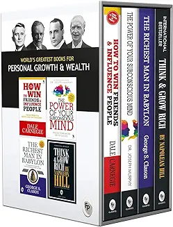 5. World�s Greatest Books For Personal Growth & Wealth (Set of 4 Books) : Perfect Motivational Gift Set [Paperback] Dale Carnegie; Napoleon Hill; Dr. Joseph Murphy and George S. Clason
