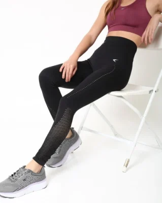 HSR Seamless Soft Cotton Leggings for Women - High Waisted Tummy Control No  See Through Workout Yoga Pants