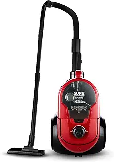 5. Eureka Forbes Supervac 1600 Watts Powerful Suction,bagless Vacuum Cleaner with cyclonic Technology,7 Accessories,1 Year Warranty,Compact,Lightweight & Easy to use (Red)