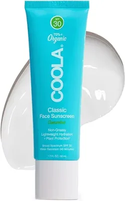 7. COOLA Organic Face Sunscreen SPF 30 Sunblock Lotion