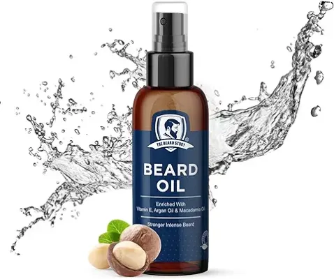 7. The Beard Story Beard Oil for Men - Long-Lasting Moisturization, Softens & Styles, Promotes Beard Growth, With Vitamin E and Argan Oil 50ml