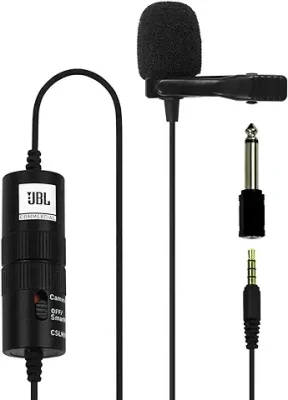 2. JBL Commercial CSLM20B Auxiliary Omnidirectional Lavalier Microphone