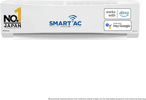 7. Panasonic 1.5 Ton 5 Star Wi-Fi Inverter Smart Split AC (India's 1st Matter Enabled RAC, Copper Condenser, 7in1 Convertible, True AI, 4 Way Swing, PM 0.1 Filter, CS/CU-NU18ZKY5W, 2024 Model, White)