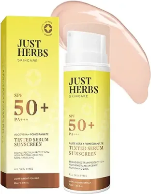 12. Just Herbs Tinted Sunscreen SPF 50+ PA++++ UVA/UVB