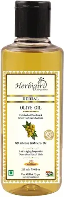 13. Herbigiri Herbal Organic Olive Hair Oil 210Ml