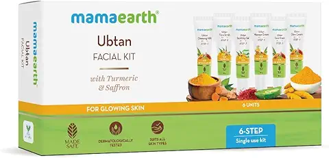 2. Mamaearth Ubtan Facial Kit with Turmeric & Saffron for Glowing Skin - 60 g