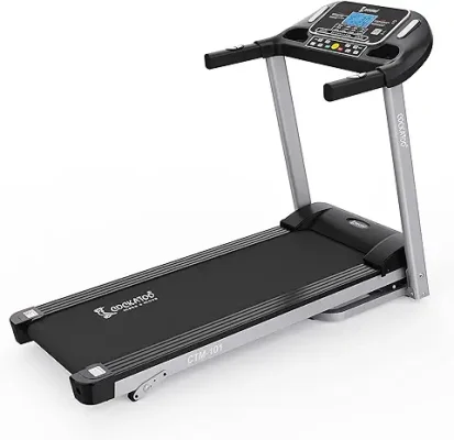 10. Cockatoo CTM-101 Stainless-Steel Ctm101 Steel Manual Incline 2.5 HP - 5 HP Peak DC Motorised Treadmill for Home Use, Free Installation Assistance, Others (Black) Iso Certified