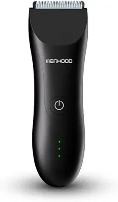 15. MENHOOD Men's WaterProof Cordless Grooming Trimmer for Men, Suitable for Beard, Body Private Part Shaving, Head and Pubic Hair, 150min Run Time (Black)