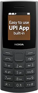 11. Nokia 106 4G Keypad Phone with 4G, Built-in UPI Payments App, Long-Lasting Battery, Wireless FM Radio & MP3 Player, and MicroSD Card Slot | Charcoal