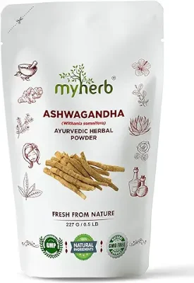 4. MYHERB 100% Pure Natural Organic Ashwagandha Powder