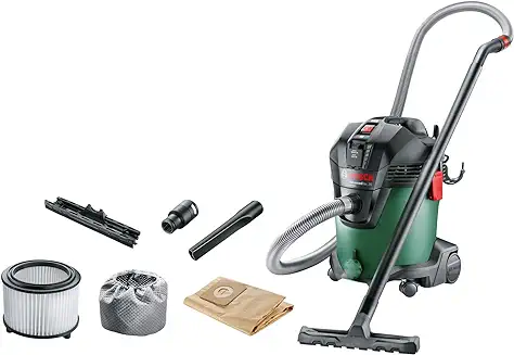 14. Bosch AdvancedVac 20 1200 W Wet and Dry Vacuum Cleaner with Blowing Function