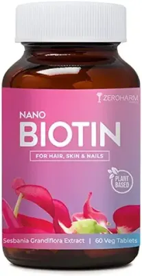 14. ZEROHARM Biotin Tablets for Hair