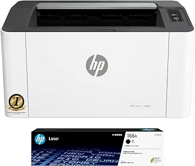 15. HP Laser 1008a Printer, Single Function, Print, Hi-Speed USB 2.0, Up to 21 ppm, 150-sheet Input Tray, 100-sheet Output Tray, 10,000-page Duty Cycle, 1-Year Warranty, Black and White, 714Z8A