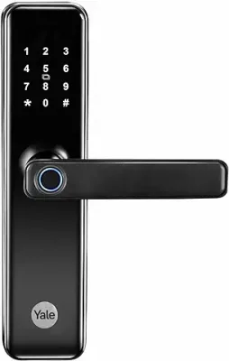 5. Yale YDME 50 NxT, Smart Door Lock with Biometric, Pincode, RFID Card & Mechanical Keys, Color- Black, for Home & Office (Free Installation)…