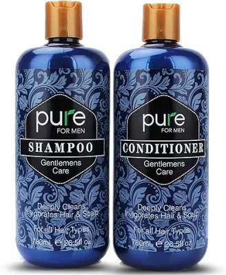 14. Natural Mens Shampoo and Conditioner Set for Men