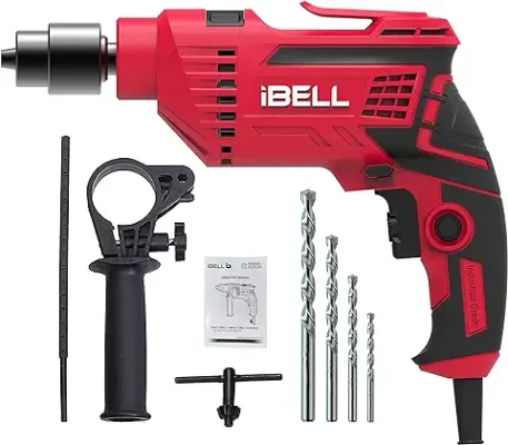 4. IBELL Impact Drill ID13-75, 650W, Copper Armature, Chuck 13mm, 2800 RPM, 2 mode selector, Forward/Reverse with variable speed