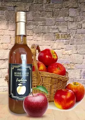 11. Rosegold-Euphoria- Homemade Non alcoholic Apple Wine -375ml