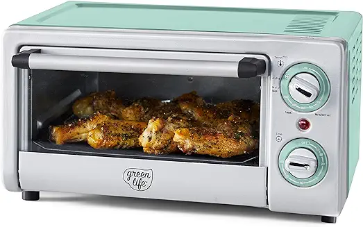 13. GreenLife Countertop Stainless Steel Toaster Oven Air Fryer