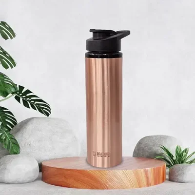 6. Kuber Industries Copper Water Bottle with Sipper 750ml