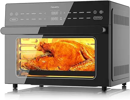 11. Air Fryer Toaster Oven Combo - Fabuletta 18-in-1 Countertop Convection Oven 1800W, 32QT Large Countertop Convection Toaster Oven,Oil-Less Fit 13" Pizza