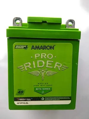 10. Amaron PRO Bike Rider - BETA AP-BTX2.5L-2.5Ah Battery