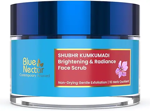 10. Blue Nectar Kumkumadi Oil Face Scrub For Glowing Skin