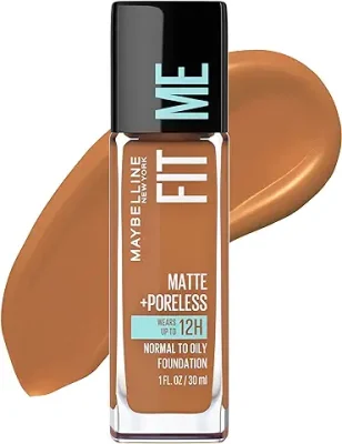2. Maybelline Fit Me Matte + Poreless Liquid Oil-Free Foundation